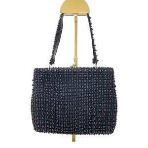 Vintage 1960s Millie's Embellished Beaded Lined Evening Purse Handbag Clutch